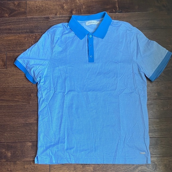 Bugatchi Other - Bugatchi Sky Blue Polo with Royal Blue Details